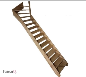 Komplet schodów modułowych 66 cm kształt "L"
