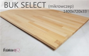 Blat do biurka drewno  buk select 1400x720x33