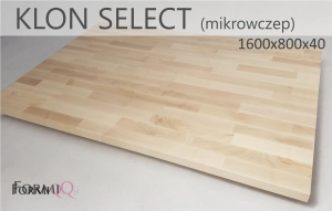 Blat do biurka drewno  klon select 1600x800x40