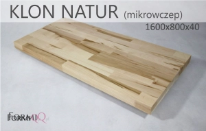 Blat do biurka drewno  klon natur 1600x800x40