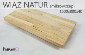 Blat do biurka drewno wiąz natur 1600x800x40