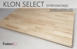 Płyta klon select mikrowczep 2000x600x20 - 10 szt. 