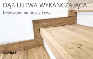 Listwa wykończeniowa dębowa przyścienna lewostronna
