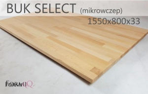 Blat do biurka buk select mikrowczep 1550x800x33