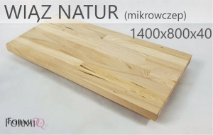 Blat do biurka drewno wiąz natur 1400x800x40