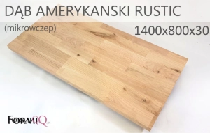 Blat do biurka drewno dąb amerykański rustic 1400x800x30