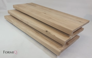 Spocznik / podest nakładka dąb europejski rustic lity dł (1400-2200)x60x20mm
