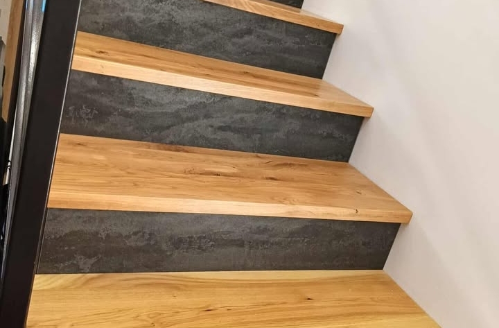 Realizacja schodów dąb europejski rustic