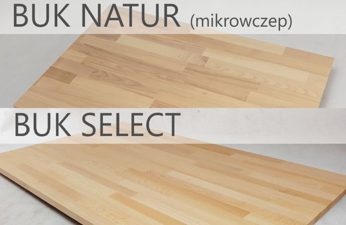 Buk natur kontra buk select